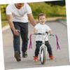 KOMBIUDA 1pair Boy Girl Bike Streamers and Scooter Handle Tassels Fun Decorative Streamers for Boy Girl's and Scooters Easy to Attach Tassel Accessories Red view 2