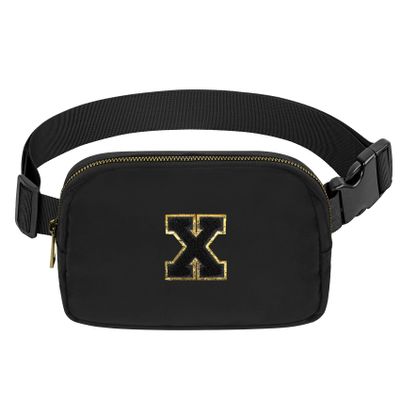 Birthday Gifts Christmas Personalized Gift for 4 5 6 7 8 9 10 11 12 13 14 Year old Girls Teen Sister Kid Initial Letter Fanny Pack Trendy Stuff Crossbody Bag Black Letter X