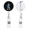 Chess King Queen Knight Retractable Badge Holders Reel Name ID Card Holder Badge Clip
