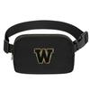 Birthday Gifts Personalized Mother's Day Gifts for 4 5 6 7 8 9 10 11 12 13 14 Year old Girls Teen Sister Kid Initial Letter Fanny Pack Trendy Stuff Black Letter W view 1