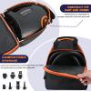 Carrying Waterproof Bag Compatible with OutdoorMaster Paddle Board Pump The SHARK/The Dolphin SUP Pump, Electric air pump bag Portable Storage Pocket for Paddle Board Accessories(Box Only) (BLACK) view 3