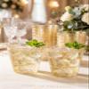 Hioasis 100Pcs 9OZ Gold Glitter Plastic Cups - Gold Plastic Cups, Heavy Duty & BPA-free for Party, Wedding, Celebrations view 3