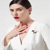 WCB1FPu Women's Brooch Creative Personality Brooch Cute Cat Corsage Brooch Pin Anti-Glare Buckle (B) view 2