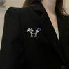 WCB1FPu Women's Brooch Creative Personality Brooch Cute Cat Corsage Brooch Pin Anti-Glare Buckle (B) view 4