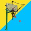 Basketball Ball Return Accessory, Hanging Free Throw Training Ball Returner, Improves Training Efficiency and is Used for Single-Person Fixed-Point Simple Serving Practice view 1