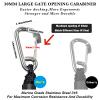 4FT Anchor Bungee Line Bigger 316 Stainless Clip Boat Bungee Dock Lines 2PCS (Black, 4Feet) view 2