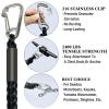 4FT Anchor Bungee Line Bigger 316 Stainless Clip Boat Bungee Dock Lines 2PCS (Black, 4Feet) view 4