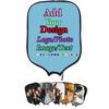 AJIOCIEU Custom Padded Pickleballs Paddles Cover, Personalized Design with Image Text Logo Neoprene Paddles Case Rackets Cover, Fits Most Paddles, 8.5x11.5 inches, Sky Blue view 1