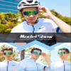 BIRCEN Mens Sports Baseball Sunglasses: TR90 Lightweight Cycling Glasses Wrap Around Running Glasses for Outdoor MTB Bike view 3