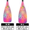 Z&J SPORT 3-Piece SUP Paddle 172-220cm Adjustable, Full Carbon Racing Stand-up Paddle (HL-MS02: 16.8cm*47cm, 90.7sq. in) view 2
