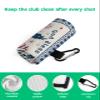 IDOWMAT Independence Day Golf Towel 16"x24" Microfiber Glof Towels for Golf Bag, Waffle Pattern Golf Club Cleaning Towel with Carabiner Clip Golf Gift for Women & Men, Vintage USA Flag Gnome view 4