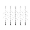 Fishing Hooks 10 Sets of T-Shaped Skewer Fishing Set Fly Line Set Mouth Shrimp Pike Luya Sequined Fish Skin White Striped Perch Fishing Tool Kit Fishing Supplies (Color : 20g Lead Sinker, Size : 3) view 1