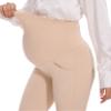 VIMPEP Flare Maternity Yoga Dress Pants Over The Belly Pregnancy Buttery Soft Bootcut Leggings with Pockets for Work Casual C201 27 Khaki XL view 2