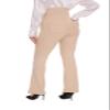 VIMPEP Flare Maternity Yoga Dress Pants Over The Belly Pregnancy Buttery Soft Bootcut Leggings with Pockets for Work Casual C201 27 Khaki XL view 3