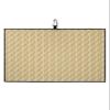 Colorful Gradient Golf Towel 16"x24" Microfiber Glof Towels for Golf Bag, Waffle Pattern Golf Club Cleaning Towel with Carabiner Clip Golf Gift for Women & Men, Gradient Geometric Retro Ripple Beige view 1