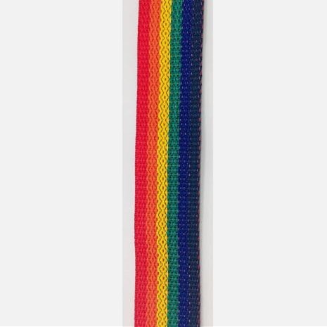 1 Pcs 1" Rainbow Polypropylene Webbing 15 Yards -Rk8