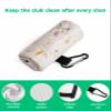 IDOWMAT Botanical Golf Towel 16"x24" Microfiber Glof Towels for Golf Bag, Waffle Pattern Golf Club Cleaning Towel with Carabiner Clip Golf Gift for Women & Men, Watercolor Flowers Leaves Plants Beige view 4