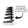 Hammy3DPrints Mount for FN Reflex 9mm Mags - Pegboard/Metal Pegboard/Skadis/etc. | Magazine Holder Storage Rack (Secure Wall) view 3