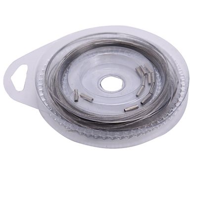10m 7 Strands Braided Leader Sea Fishing Steel Wire Covered with Plastic (50 lbs)