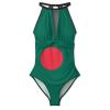Bangladesh Flag New Women's Sexy Bikini Halter Neck Triangle Bikini Two-Piece Set Bangladesh Flag view 3