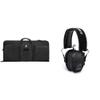 UTG 28" KIS Keep-It-Simple Gun Case, 600D Polyester, Black & Walker's Razor Slim Electronic Muff, Black view 1