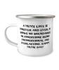 A mum's love is forever and ever; it knows no boundaries or.! 12oz Camping Mug, Single mom Present From Son, Inspire For Mom view 1