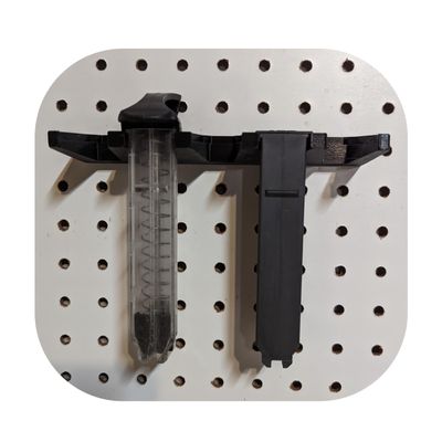 Hammy3DPrints Mount for Keltec CP33 / CMR30 / PMR30 Mags - Pegboard/Metal Pegboard/Skadis/etc. | Magazine Holder Storage Rack (Squarelok)