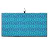 Colorful Gradient Golf Towel 16"x24" Microfiber Glof Towels for Golf Bag, Waffle Pattern Golf Club Cleaning Towel with Carabiner Clip Golf Gift for Women & Men, Gradient Geometric Retro Ripple Blue view 1