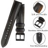 Gomvadr Quick Release Leather Watch Bands 14mm 16mm 18mm 19mm 20mm 21mm 22mm 24mm,Vintage Oil Wax-Tanned Leather Watch Straps Men's Watch Band Replacement Watch Strap for Men Women view 4