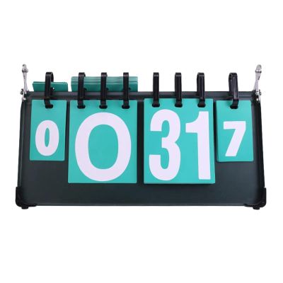 UNbit Score Keeper Flip Number Score Board 4 Digit Score 0-31 Compact Tabletop Scoreboard Score Card Flip for Basketball Soccer Scoreboards