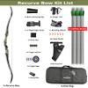 62 Inch Hunting Recurve Bow Kit for Adult Gordon Limbs ILF Interface 30-60Lbs Archery Right Hand Recurve Bow (Olive Green, 60 Lbs) view 2