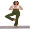 VIMPEP Flare Maternity Yoga Dress Pants Over The Belly Pregnancy Buttery Soft Bootcut Leggings with Pockets for Work Casual C201 29 Army Green XL view 4