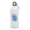 20oz Bible Verses Scripture Quotes Aluminum Water Bottle with Hanging Buckle Team Water Bottles for Climbing Adventure Fishing, Sport Mon Gifts, Keep Drinks Hot & Cold, White view 1