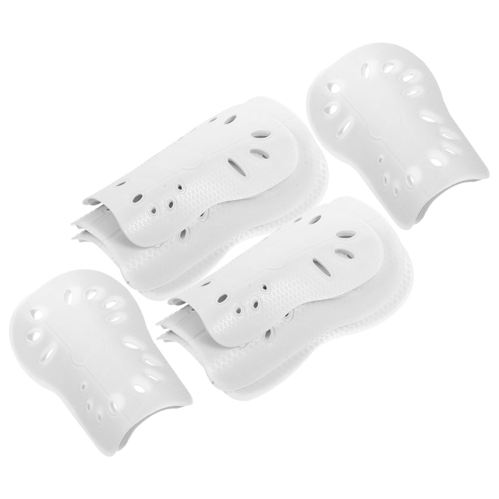 KOMBIUDA 4pairs Soccer Shin Guards for Boy Girl and Adults Lightweight Protective Gear Straps and Breathable Shin Protectors for Football Games Youth Sports Accessories