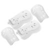 KOMBIUDA 4pairs Soccer Shin Guards for Boy Girl and Adults Lightweight Protective Gear Straps and Breathable Shin Protectors for Football Games Youth Sports Accessories view 1