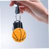 WHAMVOX 6pcs Reflective Basketball Pendant Keychain for Bag Cute Reflective Charms Reflectors for Backpacks Strollers and Handbags for Basketball view 4