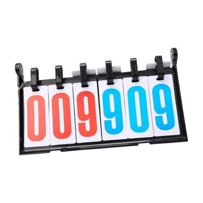UNbit Tabletop Scoreboard Flip Score Keeper Table Tennis Scoreboard Scoreboards (Color : 6 Digit)