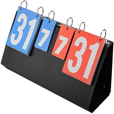 UNbit 4-Digit Sports Competition Score Board Scoreboard for Table Tennis,Basketball Badminton,Swimming Portable Flip Scoreboard Durable Scoreboards