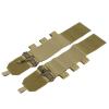 coonitac Tactical Vest Quick Release Buckle Set FCSK Universal Molle Elastic Waist Belt Waist Holder Waist Seal Gear (TAN,4AR) view 1