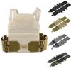 coonitac Tactical Vest Quick Release Buckle Set FCSK Universal Molle Elastic Waist Belt Waist Holder Waist Seal Gear (TAN,4AR) view 3