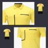 Fldy Mens Soccer Referee Costume Short Sleeve T-Shirt Referee Soccer Jersey and Shorts Set with Pockets Tracksuit Yellow A 3X-Large view 4