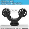 Kayak Paddle Holder and Line Cleat for Kayak Track Mount, Kayak Rail Mount Accessories for Kayak Fishing view 3