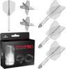 Mission Darts Force 90 - New Moulded Flight & Shaft System - Clear - Standard No6 view 1