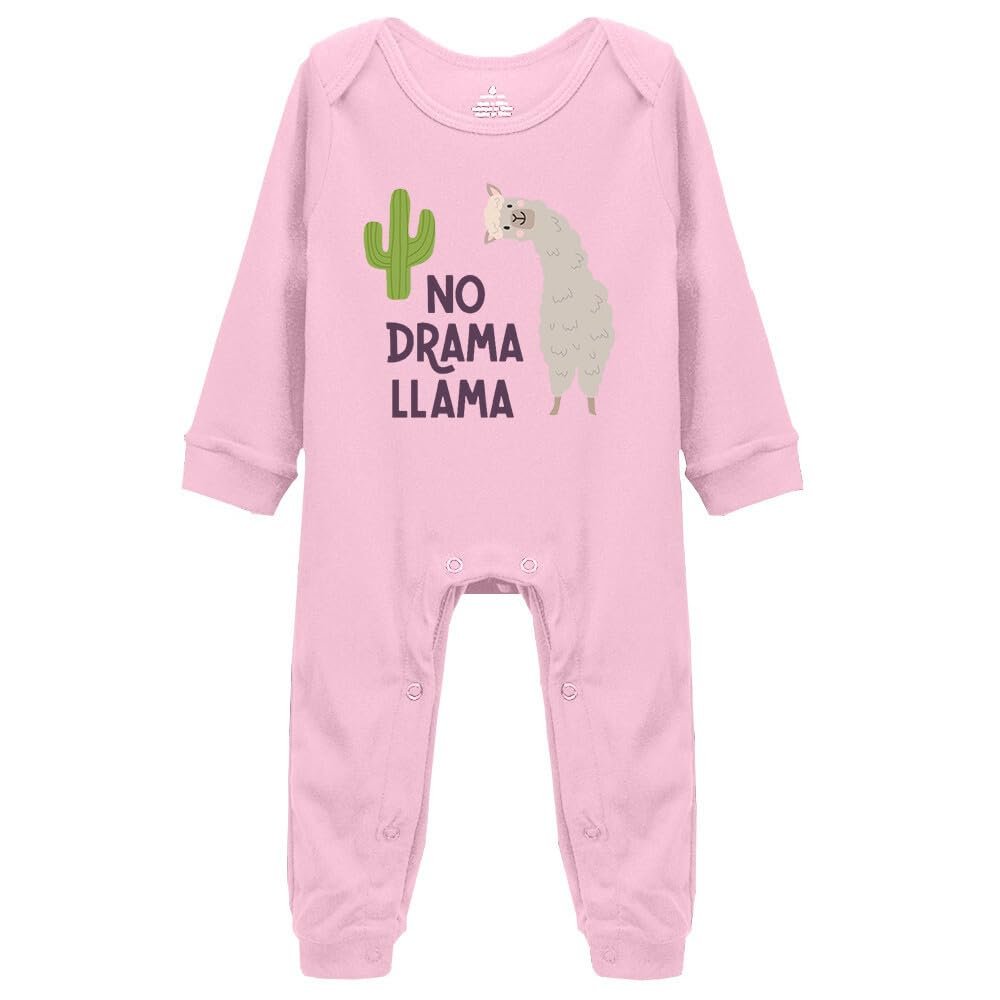 No Drama Llama Cute Baby Girls Boys Climbing Outfits Newborn Cotton Bodysuit Jumpsuit Infant Playsuit