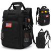 Tactical Backpack Cooler,Lunch Backpacks for Men Work with HandleSoft Cooler Backpack Insulated Waterproof Leak ProofHeavy Ice Chest Backpacks for Hiking Camping (Black) view 1