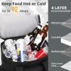 Tactical Backpack Cooler,Lunch Backpacks for Men Work with HandleSoft Cooler Backpack Insulated Waterproof Leak ProofHeavy Ice Chest Backpacks for Hiking Camping (Black) view 4
