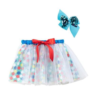 Girls Sequin Skirt Tulle Mini High Waist Party Tutu Skirts for Girls 5~12 Years Tutu Skirts for Girls (White, 5-8 Years)