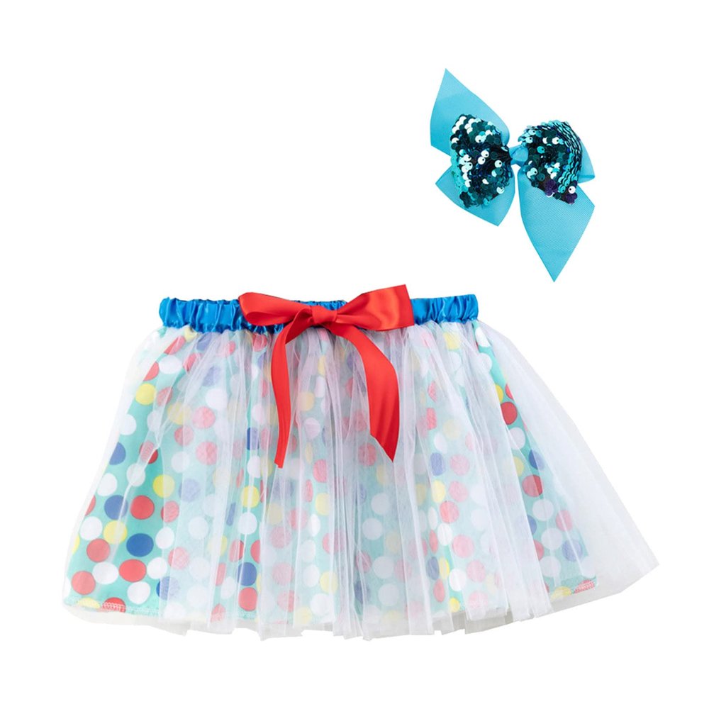 Girls Sequin Skirt Tulle Mini High Waist Party Tutu Skirts for Girls 5~12 Years Tutu Skirts for Girls (White, 5-8 Years)
