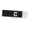 PartyKindom 2pcs Elastic Soccer Captain Armbands Sports Arm Bands for Soccer Basketball Volleyball Easy Recognition Letters and Stretchable Design for Youth and Adults view 2