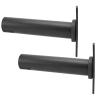 TANIQIACA 2pcs Steel Barbell Holder Stable Durable Save Space with Weight Plate Rack for Gym Fitness Enthusiast view 2